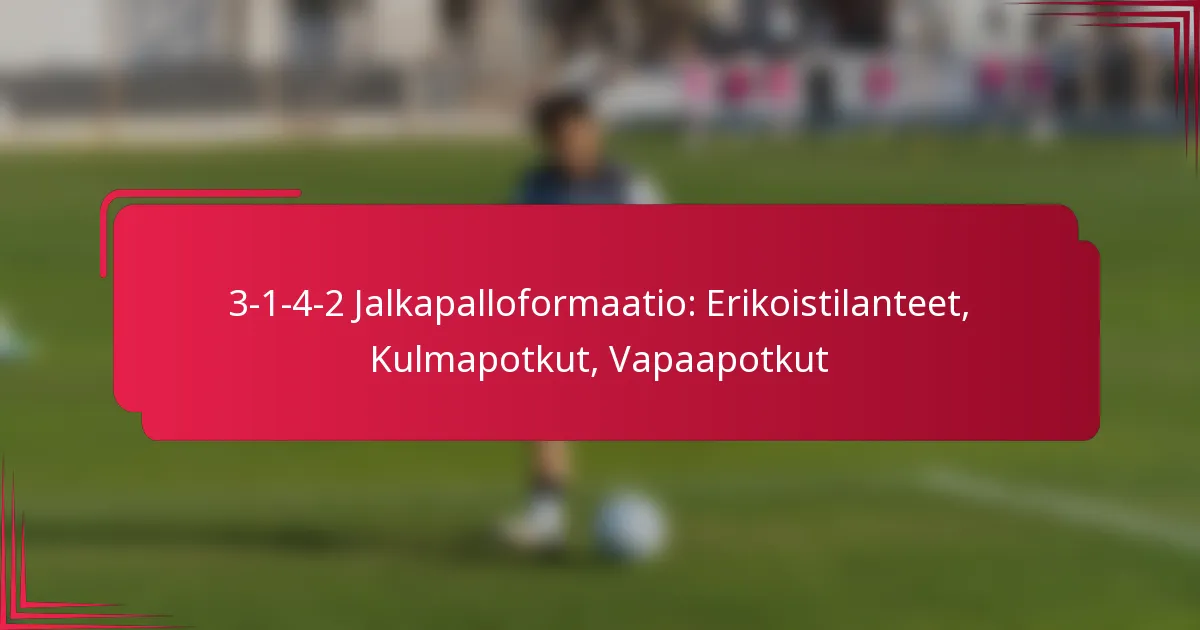 Read more about the article 3-1-4-2 Jalkapalloformaatio: Erikoistilanteet, Kulmapotkut, Vapaapotkut