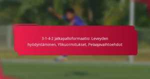 Read more about the article 3-1-4-2 Jalkapalloformaatio: Leveyden hyödyntäminen, Ylikuormitukset, Pelaajavaihtoehdot