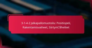 Read more about the article 3-1-4-2 Jalkapallomuotoilu: Positiopeli, Rakentamisvaiheet, Siirtymähetket