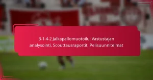 Read more about the article 3-1-4-2 Jalkapallomuotoilu: Vastustajan analysointi, Scouttausraportit, Pelisuunnitelmat