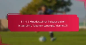 Read more about the article 3-1-4-2 Muodostelma: Pelaajaroolien integrointi, Taktinen synergia, Viestintä