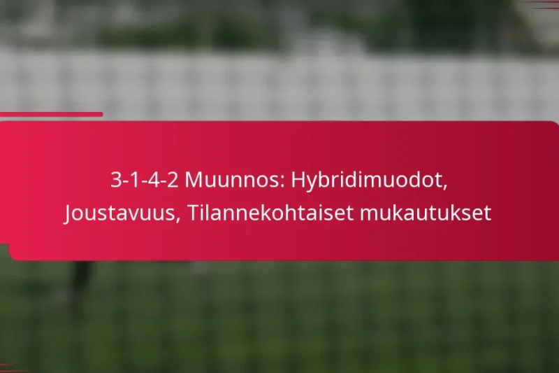 3-1-4-2 Muunnos: Hybridimuodot, Joustavuus, Tilannekohtaiset mukautukset