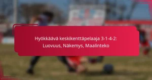 Read more about the article Hyökkäävä keskikenttäpelaaja 3-1-4-2: Luovuus, Näkemys, Maalinteko