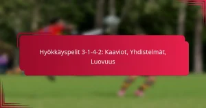 Read more about the article Hyökkäyspelit 3-1-4-2: Kaaviot, Yhdistelmät, Luovuus