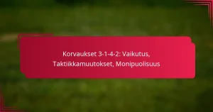 Read more about the article Korvaukset 3-1-4-2: Vaikutus, Taktiikkamuutokset, Monipuolisuus