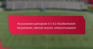 Read more about the article Koulutuksen painopiste 3-1-4-2: Roolikohtaiset harjoitukset, taktiset sessiot, ottelusimulaatiot