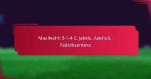 Read more about the article Maalivahti 3-1-4-2: Jakelu, Asettelu, Päätöksenteko