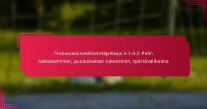 Read more about the article Puolustava keskikenttäpelaaja 3-1-4-2: Pelin katkaiseminen, puolustuksen tukeminen, syöttövalikoima