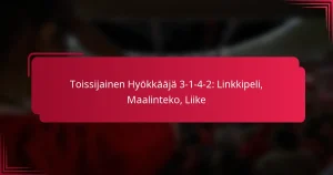 Read more about the article Toissijainen Hyökkääjä 3-1-4-2: Linkkipeli, Maalinteko, Liike